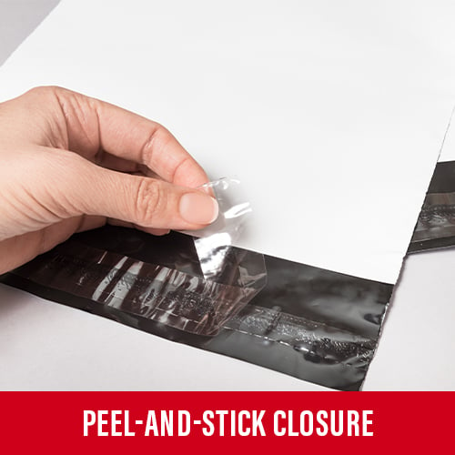 Poly Mailers Have A Peel-and-Stick Closure